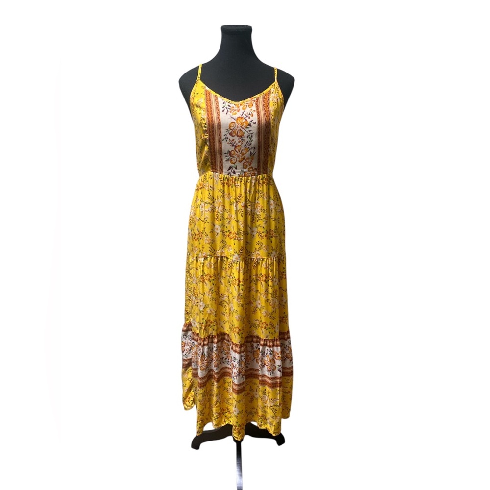 Angashion Floral Midi Dress NWT M